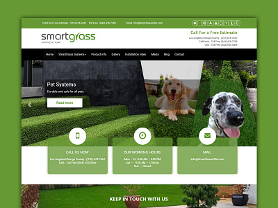 Smart Grass Template website design