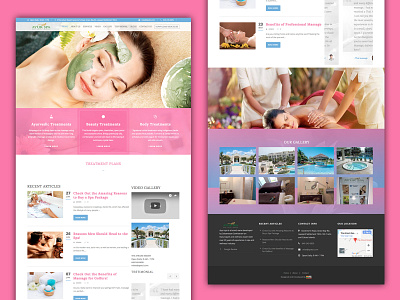 Spa Template website design