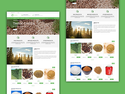 Think_Green Template website design