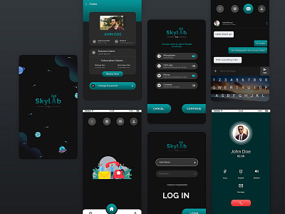 Skylab App android ios uidesign