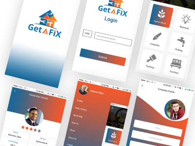 GetAfix App android ios ui uidesign ux