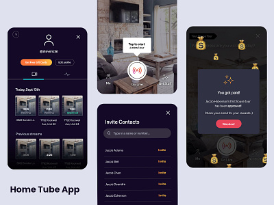 HomeTube App Design android ios uidesign