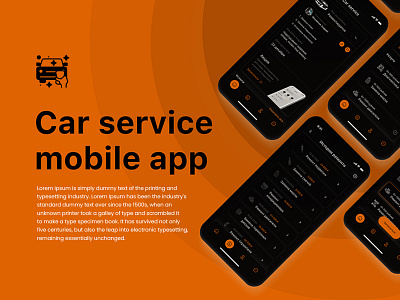 car service android ios mobile app design uidesign