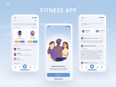Fitness app logo mobile app design ui uidesign vector