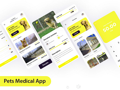 Pets Medical App android ios mobile app design uidesign