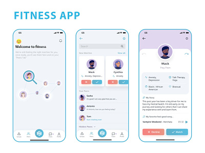 Fitness Design Concept android ios mobile app design uidesign