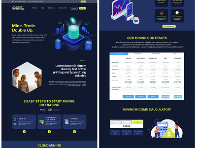 Liquid Mining website Template website design