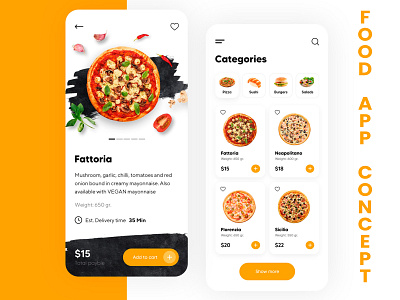 Food App Design Concept