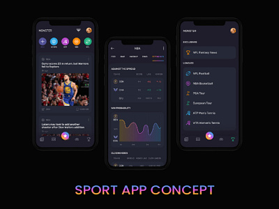 Sport App Concept mobile mobile app design ui uidesign ux