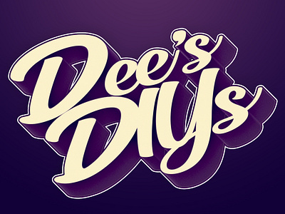 Dees DIYs branding instagram logo design quarantine typogaphy