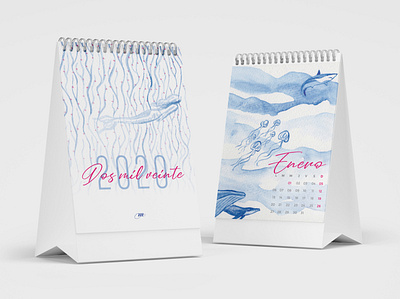 Mi sublimar, calendar 2020. calendar design design graphic design illustration watercolor