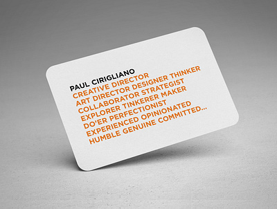 Personal Business Cards brand identity design freelance print
