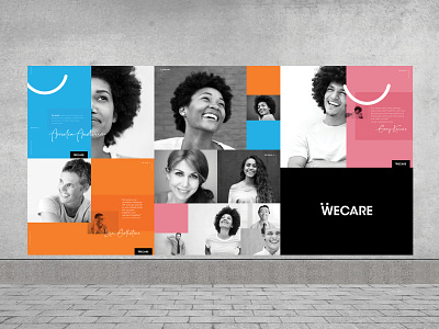 WeCare Employee Engagement Concept (1 of 3) brand design branding campaign design employee engagement marketing collateral print