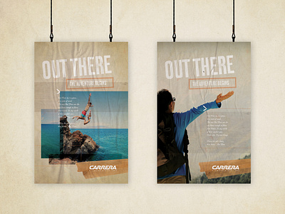 Carrera Marketing Campaign, OOH Posters advertising branding campaign design marketing collateral posters print