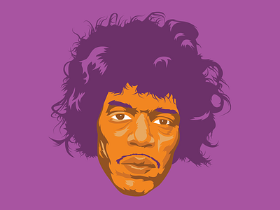 JIMI HENDRIKS art band branding design digital illustration digitalart drawing fine arts guitar history illustration illustrator music rock rock and roll vector