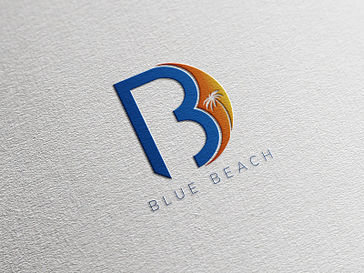 Blue Beach Logo brand identity branding creation design graphic design illustration logo logotype print typography vector