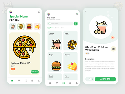 Food Delivery App UI adobe xd app ui food delivery app ui ui design