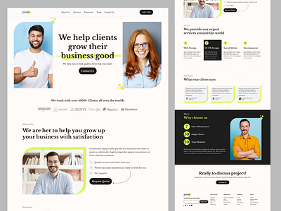 Creative Agency Landing Page Design