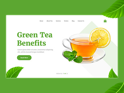 Green Tea Landing Page