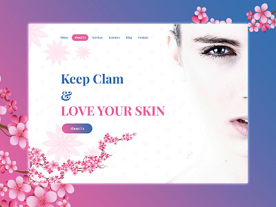 Beauty Skin Care Website Design beauty fashion psd salon skin skincare span ui ux webdesign website webui