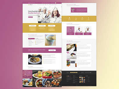 Food & Restaurant Homepage Concept food graphicdesign homepage psd restaurant ui ux webdesign webpsd