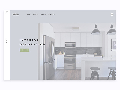 Furniture Website Header