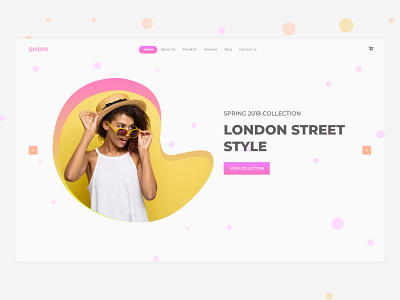 Fashion Ecommerce Website Header Design