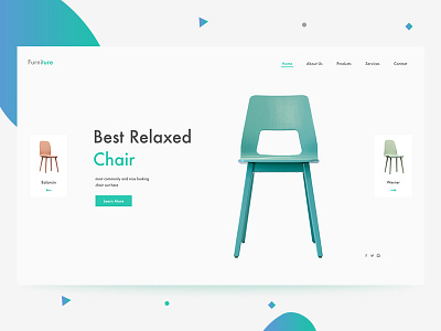 Furniture Ecommerce Website Header clean furniture header minimal photoshop professional psd uidesign uiux uxdesign website