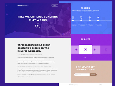 Weight Loss Landing Page Design fitness landing page landingpagedesign marketing uidesign uxdesign web design weight loss