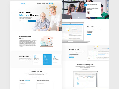 Job Board Website Design cv job job board job site resume ui design ux design web psd