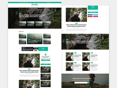 Free Professional Magazine Blog PSD Template