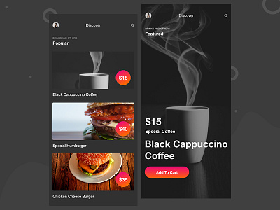 Food App UI Design