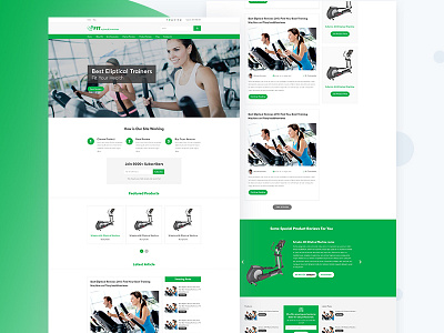 FitMyHealth Affiliate Marketing Free Website PSD Template