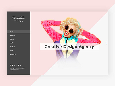 Creative Design Agency Website Design angency template creative design psd psd template ui design user experience design user interface design ux design web design website design