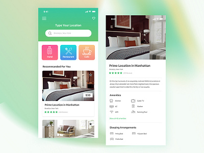 Hotel Booking App UI Design app design app ui app ui design app ux booking hotel app hotel booking ui design ux design