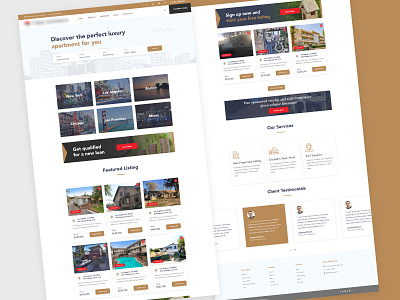 Real Estate Website Redesign property listing re brand re design real estate real estate agency ui design ux design web design