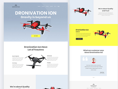 Drone Website Design drone website ui design user interface design ux design web design web ui