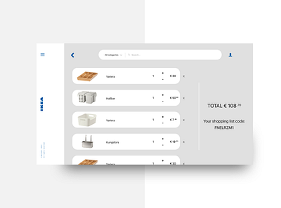 Ikea app - Digital totem #3 app branding design experience graphic design ikea totem ui ux web website