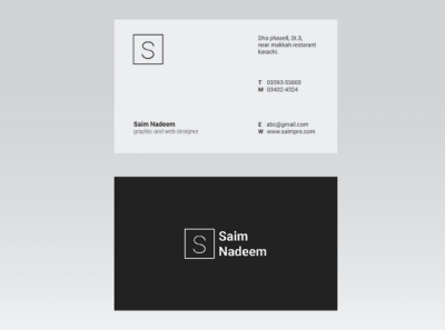 Extremely minimal business card brand identity branding business card logo minimal typography vector