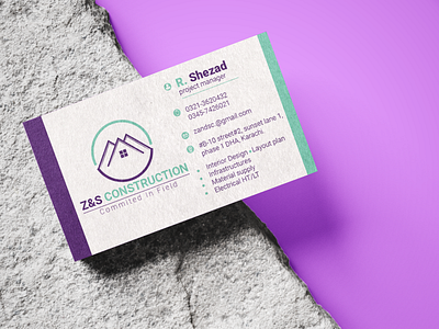 Business card design for client