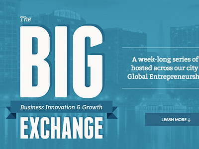 The BIG Exchange [ Landing Page ] conference flat landing page orlando web design webdesign