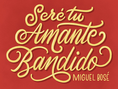 Amante bandido colombia design illustration lettering lettering art miguelbose procreate procreate art procreateapp typography