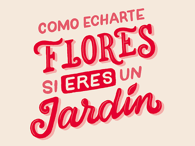 Flores lettering letters song