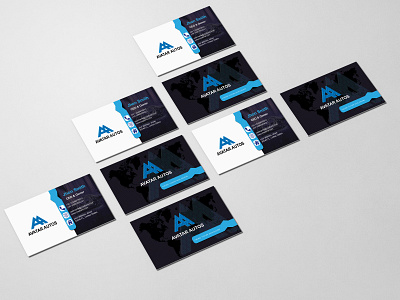 Avatar Autos Branding project Business card branding business card design illustration illustrator logo design logodesign modern logo photoshop typography