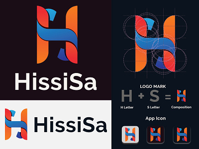 HissiSa logo HS letter logo Modern letter logo branding creative design hissisa logo brandin hissisa logo brandin illustration logo design modern logo 2020