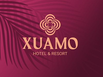 Xuamo  luxury hotel and resort logo branding   minimalist logo