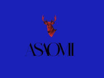 Asaomi logo  Deer modern logo  deer logo branding