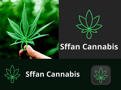 Sffan Cannabis  Cannabis modern logo  Cannabis logo branding