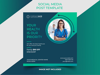 Medical & Healthcare Social Media Post Ai Template ambulance banner checkup clinic color consultation dental doctor endoscopy feed health healthcare hospital idea instagram lab laboratory marketing medical medicine