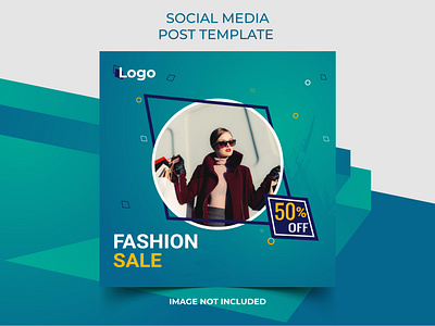 New Fashion Sale Offer Social Media Post vector Template